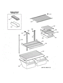 04 - Shelf Parts parts for Ge Refrigerator TBX18SAXPLWW from AppliancePartsPros.com