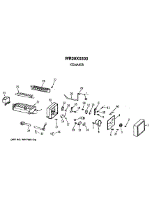 05 - Wr30x0303 parts for Ge Refrigerator MSG22GRTCWH from AppliancePartsPros.com