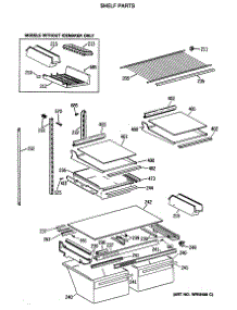 04 - Shelf Parts parts for Ge Refrigerator TBX25JASLRWH from AppliancePartsPros.com