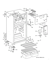 02 - Cabinet parts for Ge Refrigerator TBX14SYZCRWH from AppliancePartsPros.com