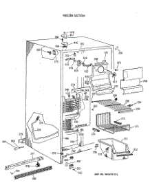 02 - Freezer Section parts for Ge Refrigerator TFZ24PAXAWW from AppliancePartsPros.com