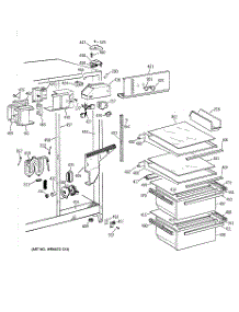 03 - Fresh Food Section parts for Ge Refrigerator MSZ20GWCBWW from AppliancePartsPros.com