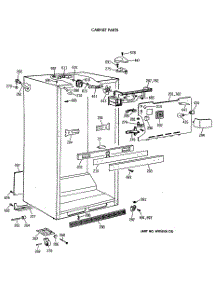 03 - Cabinet Parts parts for Ge Refrigerator TBE19PASRRAA from AppliancePartsPros.com