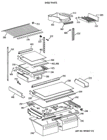 04 - Shelf Parts parts for Ge Refrigerator TBE19PASRRAA from AppliancePartsPros.com