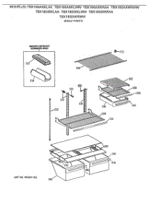 04 - Shelf Parts parts for Ge Refrigerator TBX18SIXKRAA from AppliancePartsPros.com
