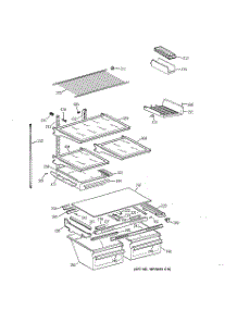 04 - Shelf Parts parts for Ge Refrigerator TBX18MABBRWW from AppliancePartsPros.com