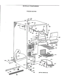 02 - Freezer Section parts for Ge Refrigerator TFZ24PAXBWW from AppliancePartsPros.com