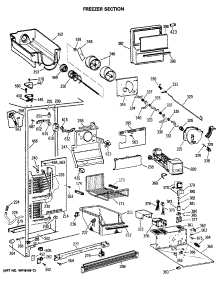 03 - Freezer Section parts for Ge Refrigerator TFC22PRSBWW from AppliancePartsPros.com