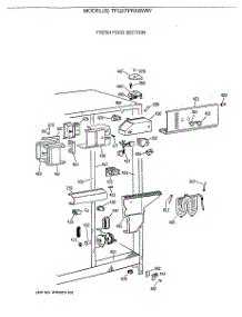 04 - Fresh Food Section parts for Ge Refrigerator TFG27PRXBWW from AppliancePartsPros.com