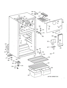 02 - Cabinet parts for Ge Refrigerator TBH16SAADRWW from AppliancePartsPros.com