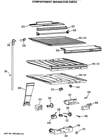 05 - Compartment Separator Parts parts for Ge Refrigerator MTX18GASERWW from AppliancePartsPros.com