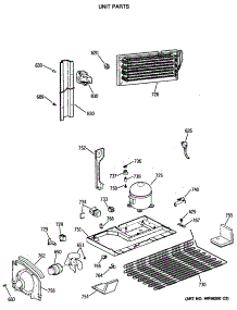 06 - Unit Parts parts for Ge Refrigerator TBX22JASSRWH from AppliancePartsPros.com