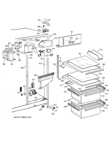 03 - Fresh Food Section parts for Ge Refrigerator MSZ20GABCWW from AppliancePartsPros.com