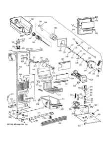 03 - Freezer Section parts for Ge Refrigerator TFK24PRXDWW from AppliancePartsPros.com