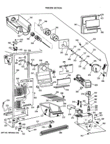 02 - Freezer Section parts for Ge Refrigerator TFZ24JRXAWW from AppliancePartsPros.com