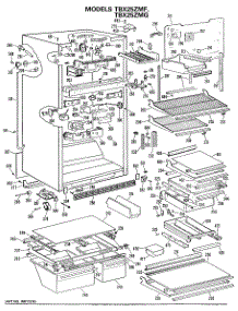 02 - Section2 parts for Ge Refrigerator TBX25ZMFRWH from AppliancePartsPros.com