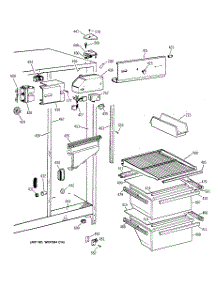 03 - Fresh Food Section parts for Ge Refrigerator MSX20BAXFWH from AppliancePartsPros.com