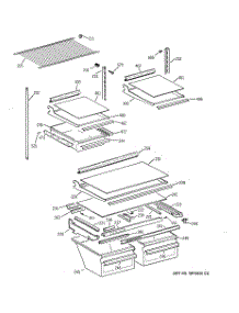04 - Shelf Parts parts for Ge Refrigerator TBX21NIXJRAA from AppliancePartsPros.com