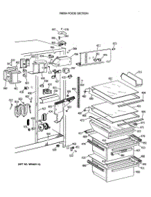 03 - Fresh Food Section parts for Ge Refrigerator TFZ24JRXAWW from AppliancePartsPros.com
