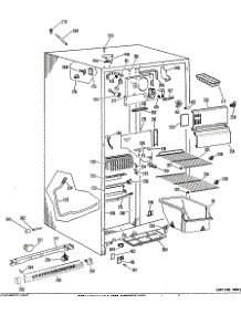 02 - Freezer Section parts for Ge Refrigerator TFF19LBD from AppliancePartsPros.com