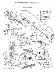 02 - Freezer Section parts for Ge Refrigerator TFX24JRXAWW from AppliancePartsPros.com