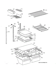04 - Shelf Parts parts for Ge Refrigerator TBT21DAXNRAA from AppliancePartsPros.com