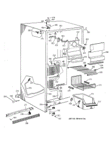 02 - Freezer Section parts for Ge Refrigerator TFG24PAXCWW from AppliancePartsPros.com