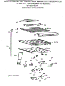 05 - Compartment Separator Parts parts for Ge Refrigerator TBX18DAXJRAA from AppliancePartsPros.com