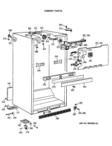 03 - Cabinet Parts parts for Ge Refrigerator TBX21SASSRAD from AppliancePartsPros.com