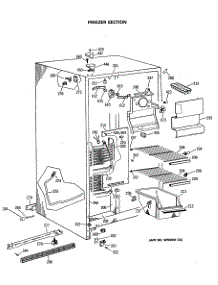 02 - Freezer Section parts for Ge Refrigerator MRSC20BASBAD from AppliancePartsPros.com