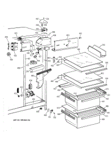 03 - Fresh Food Section parts for Ge Refrigerator MST20GAZAWW from AppliancePartsPros.com