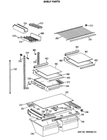 04 - Shelf Parts parts for Ge Refrigerator TBX19MASMRWH from AppliancePartsPros.com