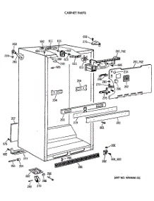 03 - Cabinet Parts parts for Ge Refrigerator TBH21JATNRAD from AppliancePartsPros.com