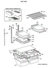 04 - Shelf Parts parts for Ge Refrigerator TBH21JATNRAD from AppliancePartsPros.com