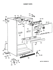 03 - Cabinet Parts parts for Ge Refrigerator TBX19MASERWH from AppliancePartsPros.com
