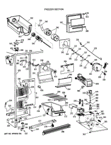 02 - Freezer Section parts for Ge Refrigerator TFG20JRTCWW from AppliancePartsPros.com