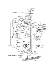 05 - Fresh Food Section parts for Ge Refrigerator TFK28ZFBAAA from AppliancePartsPros.com