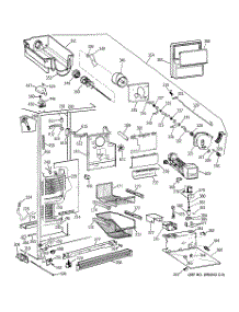 03 - Freezer Section parts for Ge Refrigerator TPG21BRBAWW from AppliancePartsPros.com