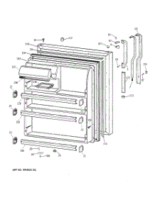 02 - Fresh Food Door parts for Ge Refrigerator TBX21TAYARAA from AppliancePartsPros.com