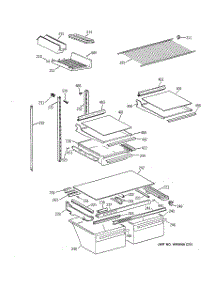 04 - Shelf Parts parts for Ge Refrigerator TBK21JAXKRWW from AppliancePartsPros.com