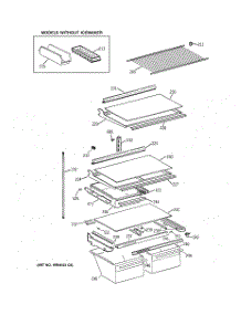 04 - Shelf Parts parts for Ge Refrigerator MTX21GIXFRWW from AppliancePartsPros.com