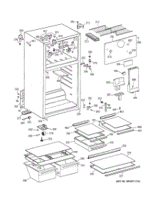 02 - Cabinet parts for Ge Refrigerator TBT18NAYGRAD from AppliancePartsPros.com
