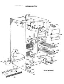 02 - Freezer Section parts for Ge Refrigerator TFX24ZASMAD from AppliancePartsPros.com
