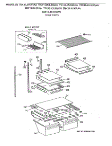 04 - Shelf Parts parts for Ge Refrigerator TBX19JAXJRAA from AppliancePartsPros.com