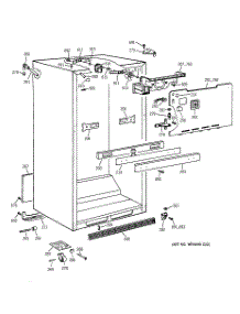 03 - Cabinet Parts parts for Ge Refrigerator TBX21JAZHRBB from AppliancePartsPros.com