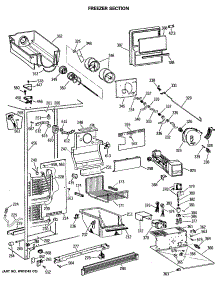 03 - Freezer Section parts for Ge Refrigerator TFX24PFSMAA from AppliancePartsPros.com