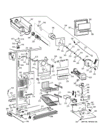 03 - Freezer Section parts for Ge Refrigerator TPG21PRXFBB from AppliancePartsPros.com