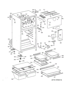 02 - Cabinet parts for Ge Refrigerator TBX16JAZBRWH from AppliancePartsPros.com