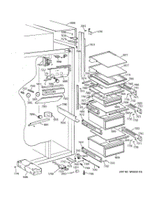 04 - Fresh Food Section parts for Ge Refrigerator ZIS36NRB from AppliancePartsPros.com