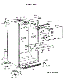 03 - Cabinet Parts parts for Ge Refrigerator MTX18EASQRAD from AppliancePartsPros.com